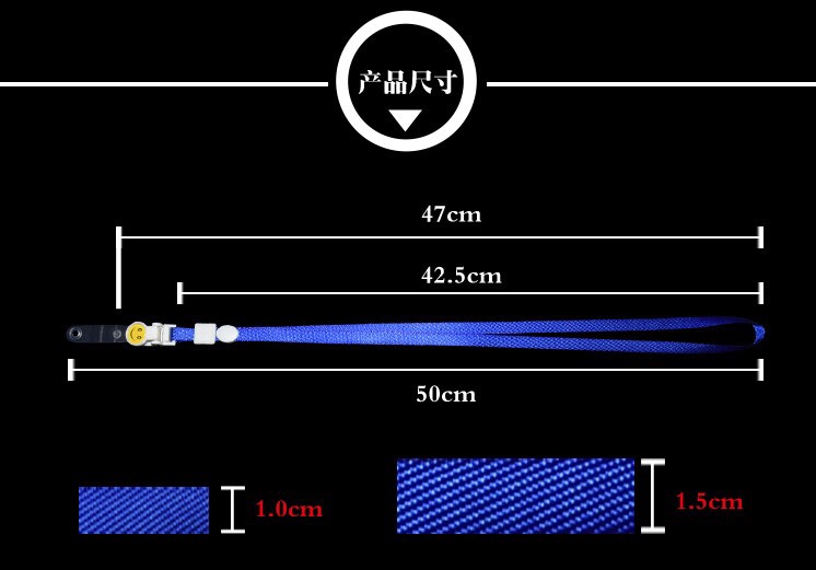 1CM笑脸扣挂绳带夹子厂牌展会证胸卡吊绳门禁卡学生卡公交卡挂绳详情图6