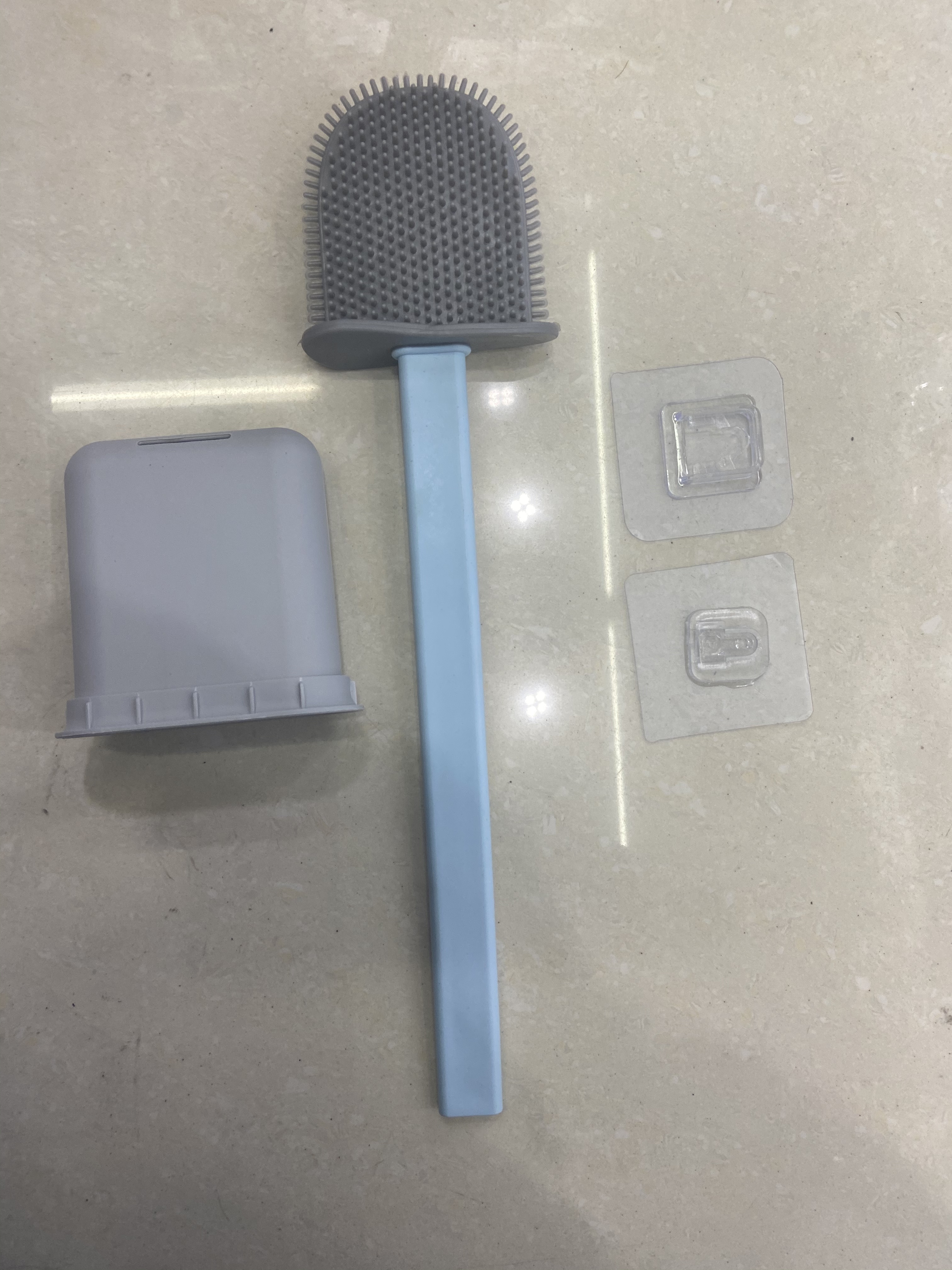 toilet brush硅胶马桶刷夹缝软胶长柄无死角清洁刷套装壁挂厕所刷子细节图