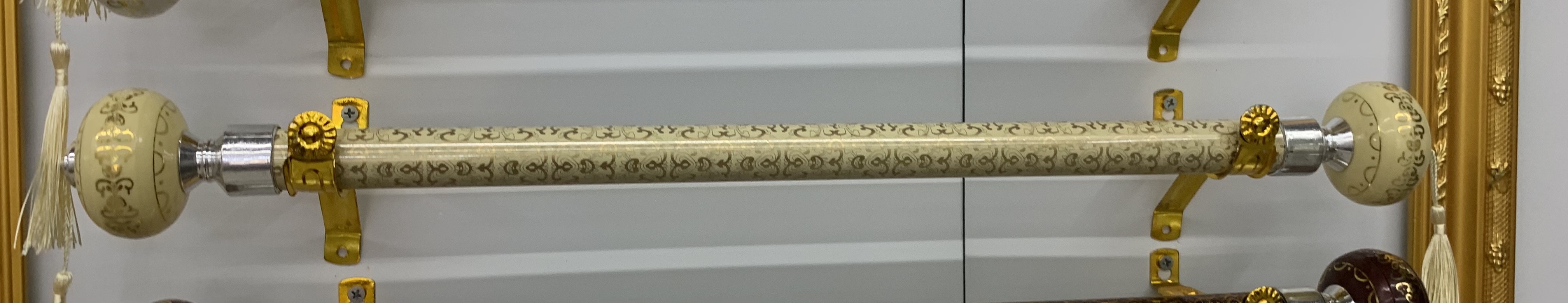 Roman pole curtain track 30