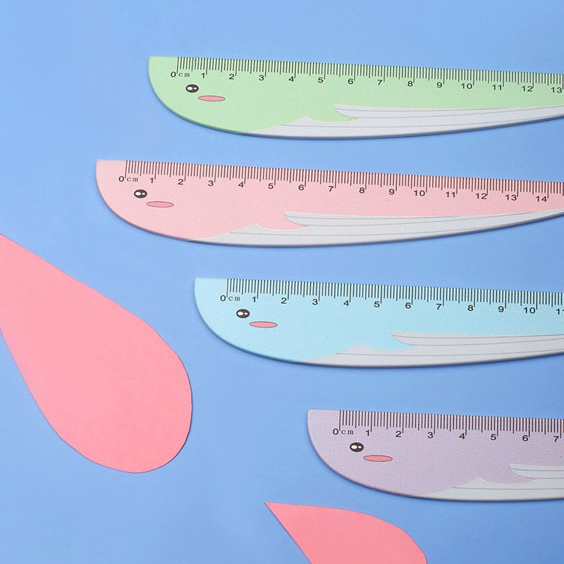 Fulejia 3103 15cm Whale painted Cartoon Ruler, direct sales from the manufacturer of student supplies detail image 2