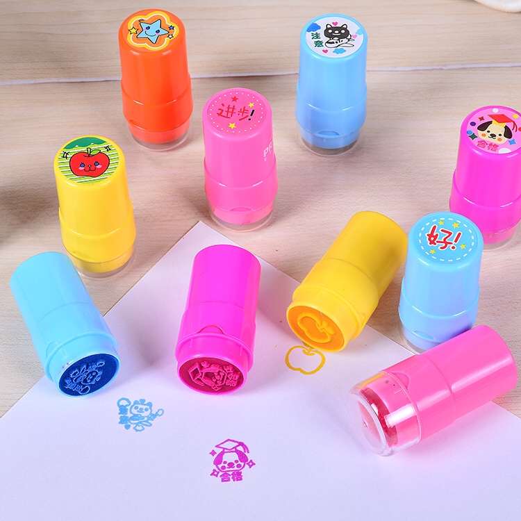 Tall bucket toy stamp