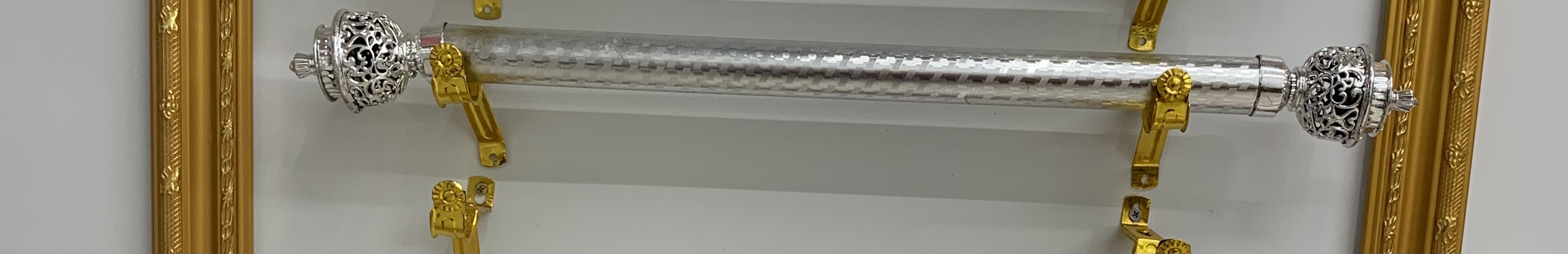 Roman pole curtain track 1