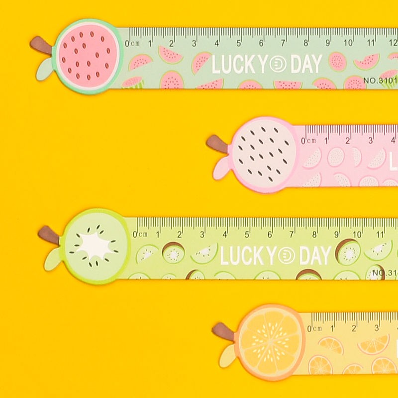Fulejia 3101 12cm Fruit Cartoon Cute Ruler, direct sales from the manufacturer of student supplies detail image 5