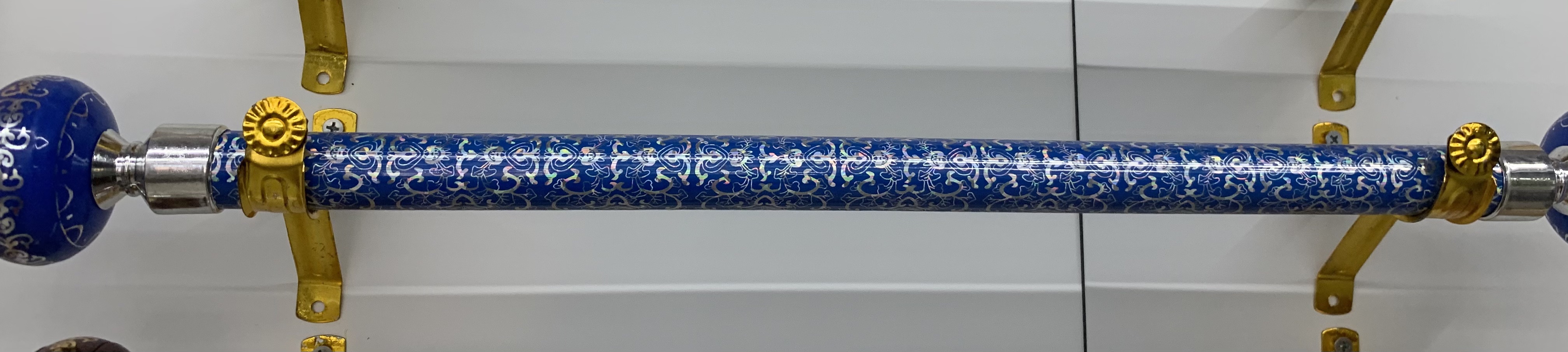 Roman pole curtain track 33