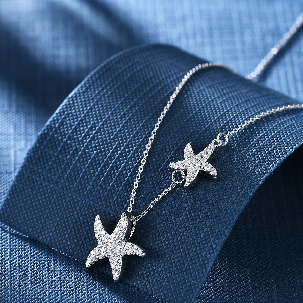Anton Head Wolf 925 sterling silver chain Starfish women's Necklace, free shipping starting from one piece