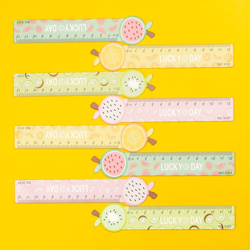 Fulejia 3101 12cm Fruit Cartoon Cute Ruler, direct sales from the manufacturer of student supplies detail image 7