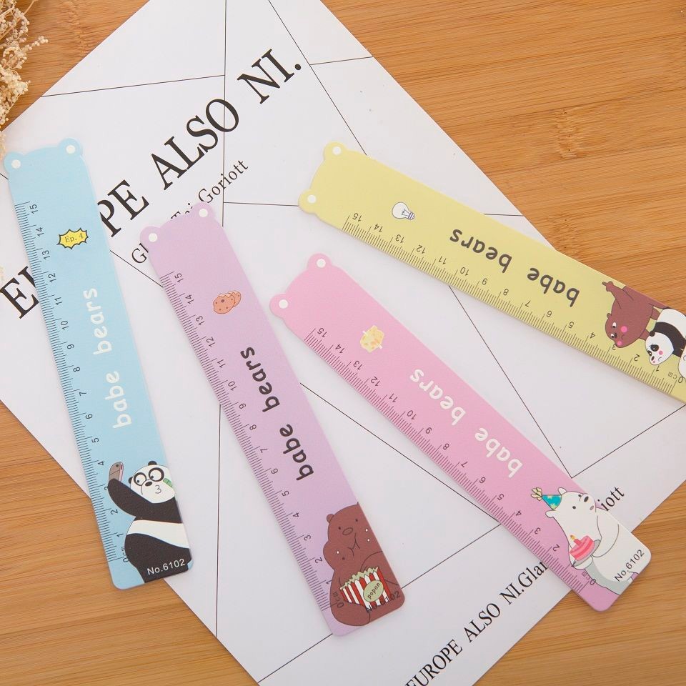 Fulejia 6102 15cm Three Bear Cartoon Cute Ruler Student supplies Factory Direct sales detail image 5