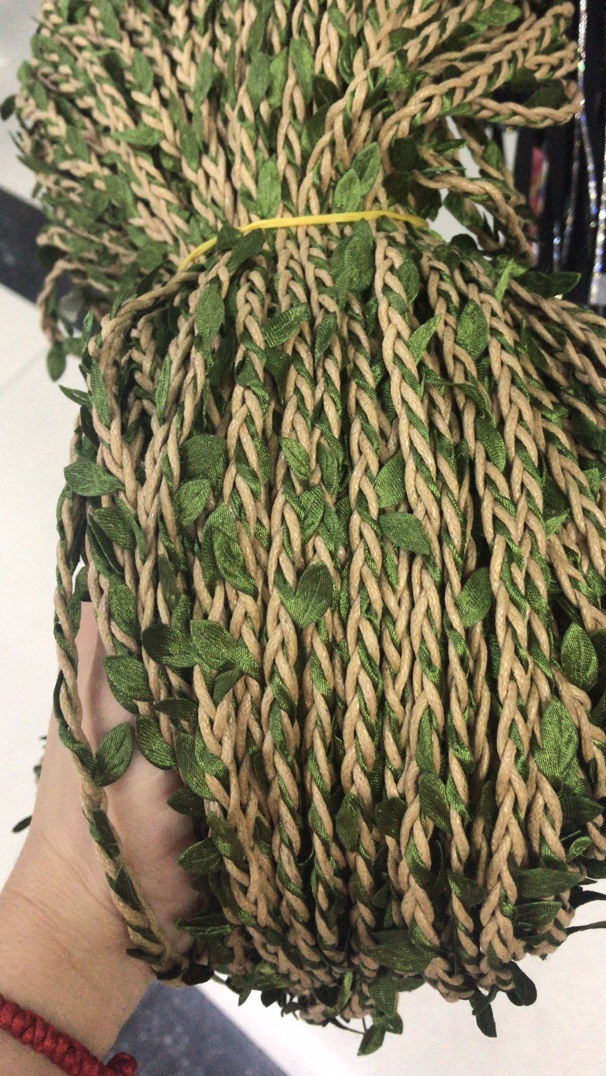 厂家直销树叶蜡线三股装饰辅料