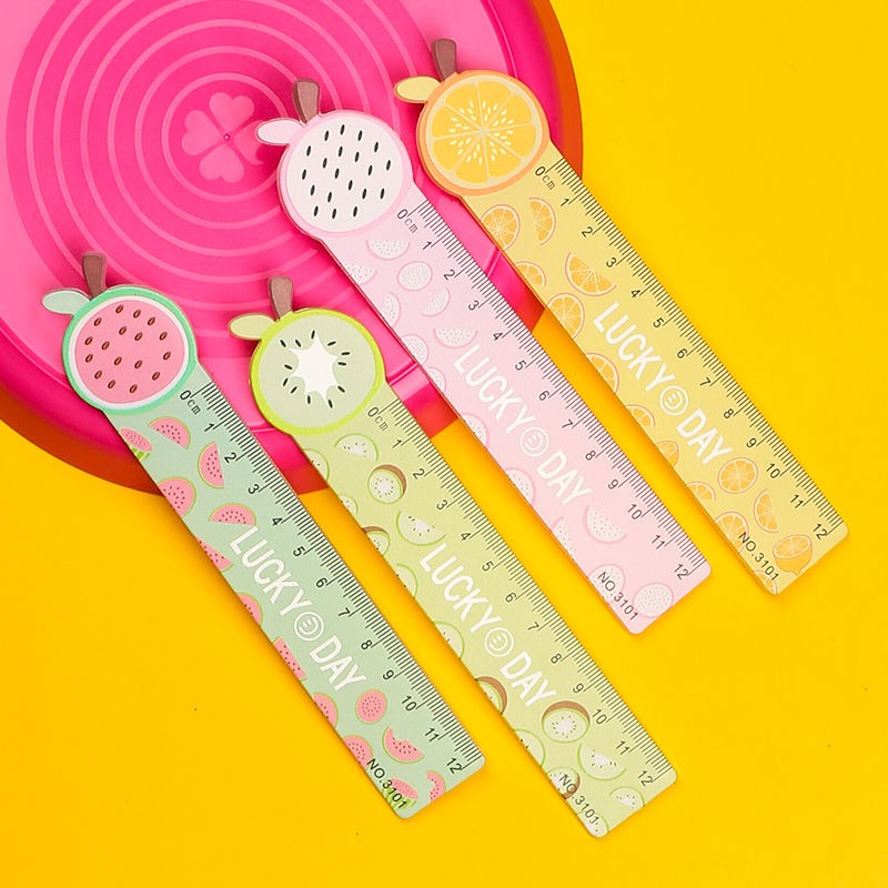 Fulejia 3101 12cm Fruit Cartoon Cute Ruler, direct sales from the manufacturer of student supplies detail image 3