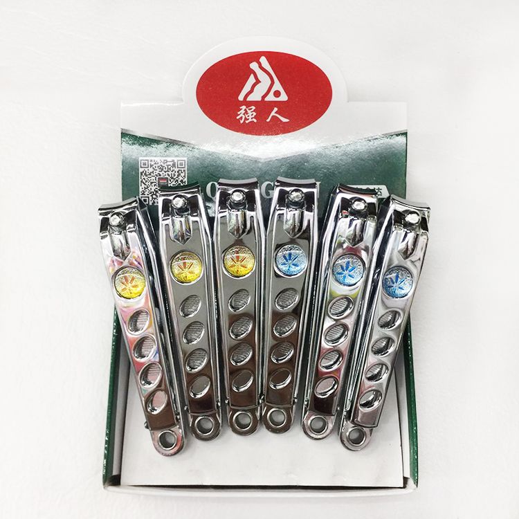 Strong Person stainless steel nail clippers, nail cutters, premium large-sized QR618T nail clippers, 12 pieces in a box details Picture