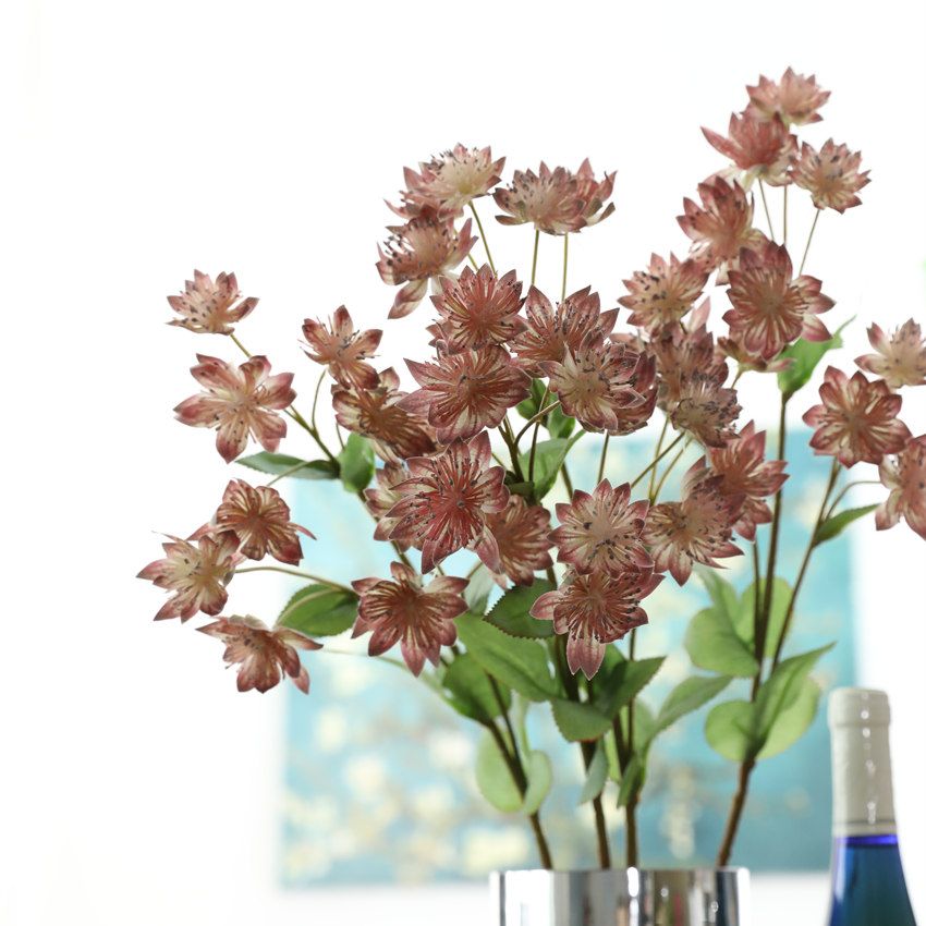The new model simulated snow lily upscale fake flower 3D printing color fake flower home decoration dandelion thumbnail