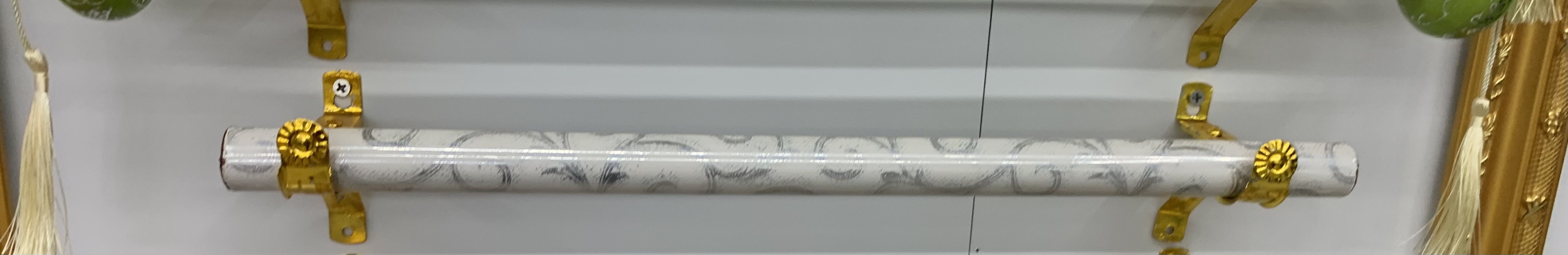 Roman pole curtain track 27