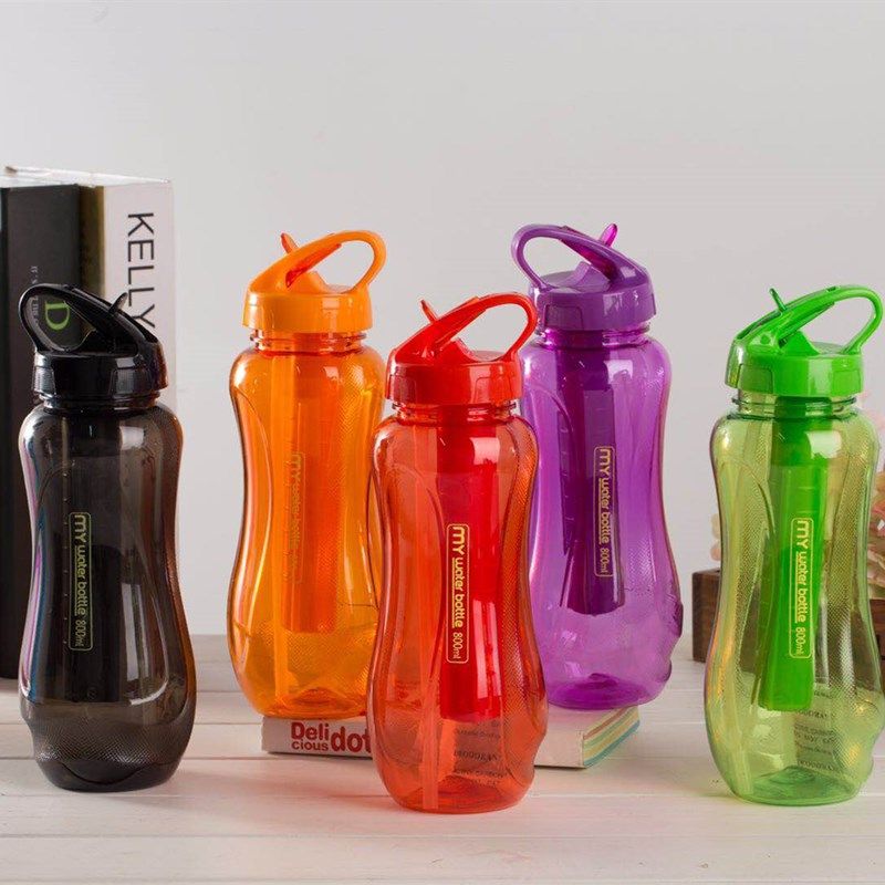 Hua 'an Water Cup Outdoor large capacity Space Cup can be customized logoPC student sports straw water cup with Popsicle thumbnail
