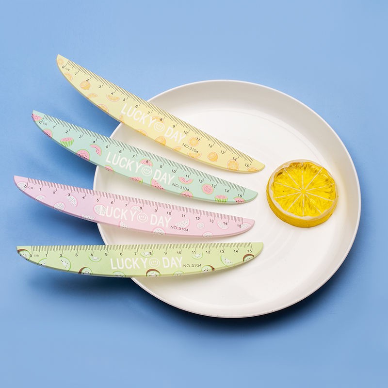 Fulejia 3104 15cm Fruit Cartoon Ruler, direct sales from the manufacturer of student supplies pic 1