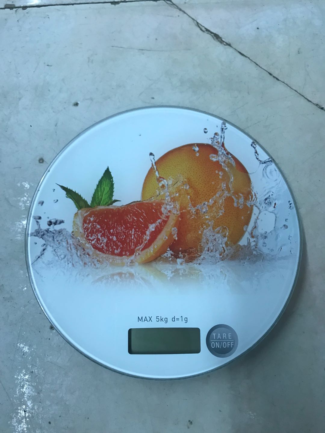 圆玻璃厨房秤带图厨房秤烘培秤水果秤酵母秤电子秤