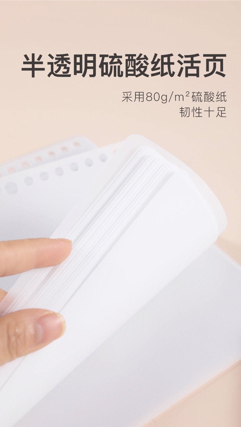 KOKUYO/国誉活页本硫酸纸B5/20页WCN-CLT1215详情图5