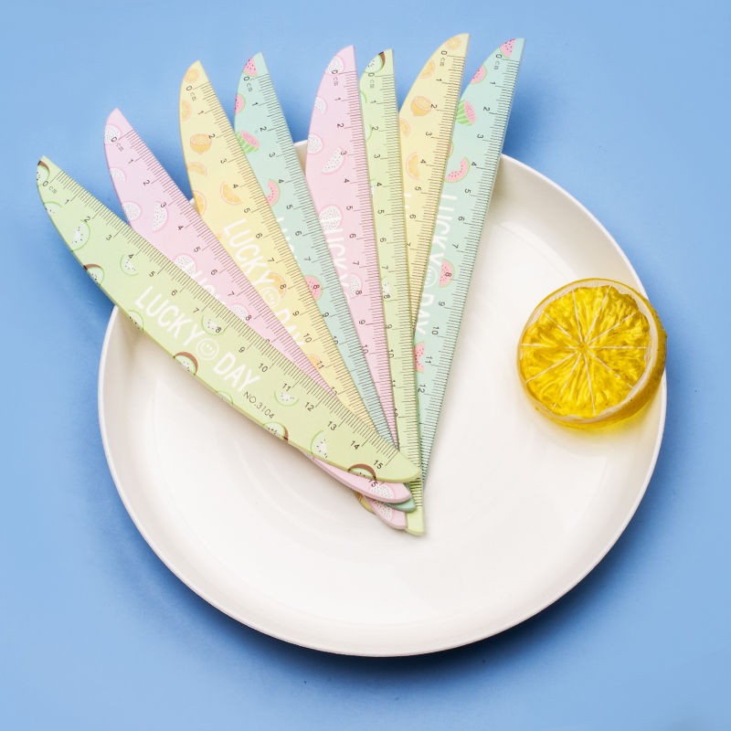 Fulejia 3104 15cm Fruit Cartoon Ruler, direct sales from the manufacturer of student supplies pic 2