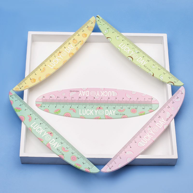 Fulejia 3104 15cm Fruit Cartoon Ruler, direct sales from the manufacturer of student supplies pic 3