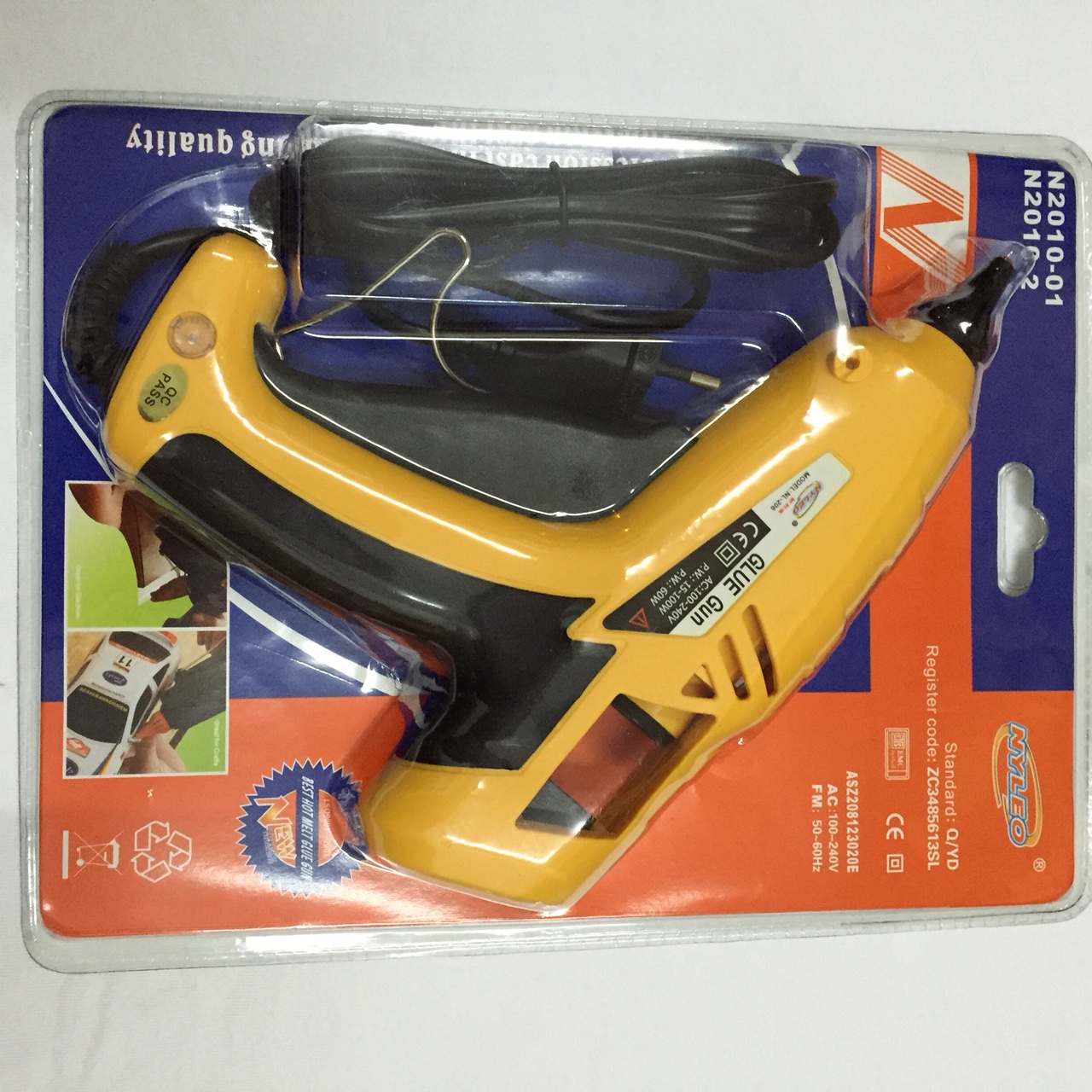 Yellow 60W glue gun thumbnail