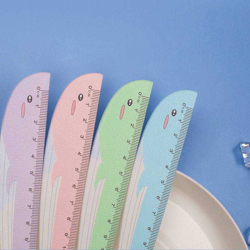Fulejia 3103 15cm Whale painted Cartoon Ruler, direct sales from the manufacturer of student supplies detail image 1