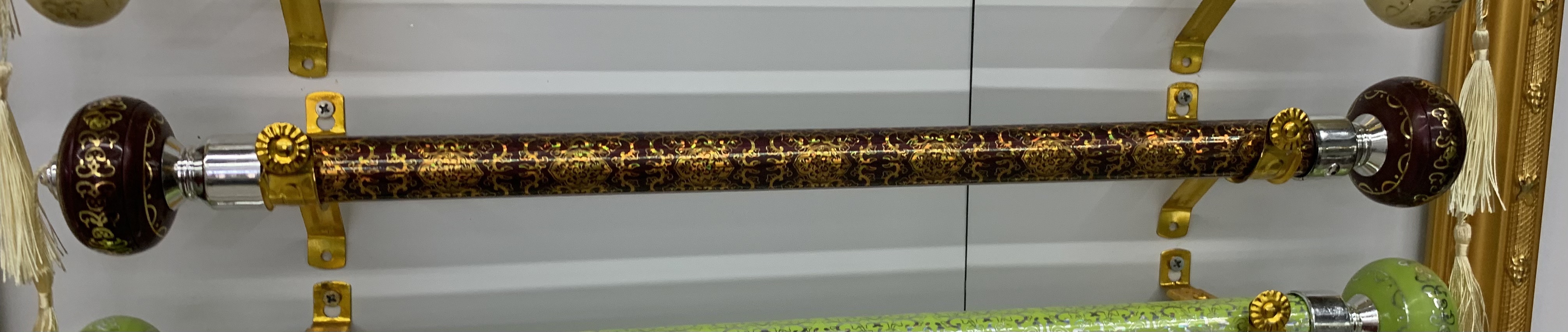 Roman pole curtain track 29