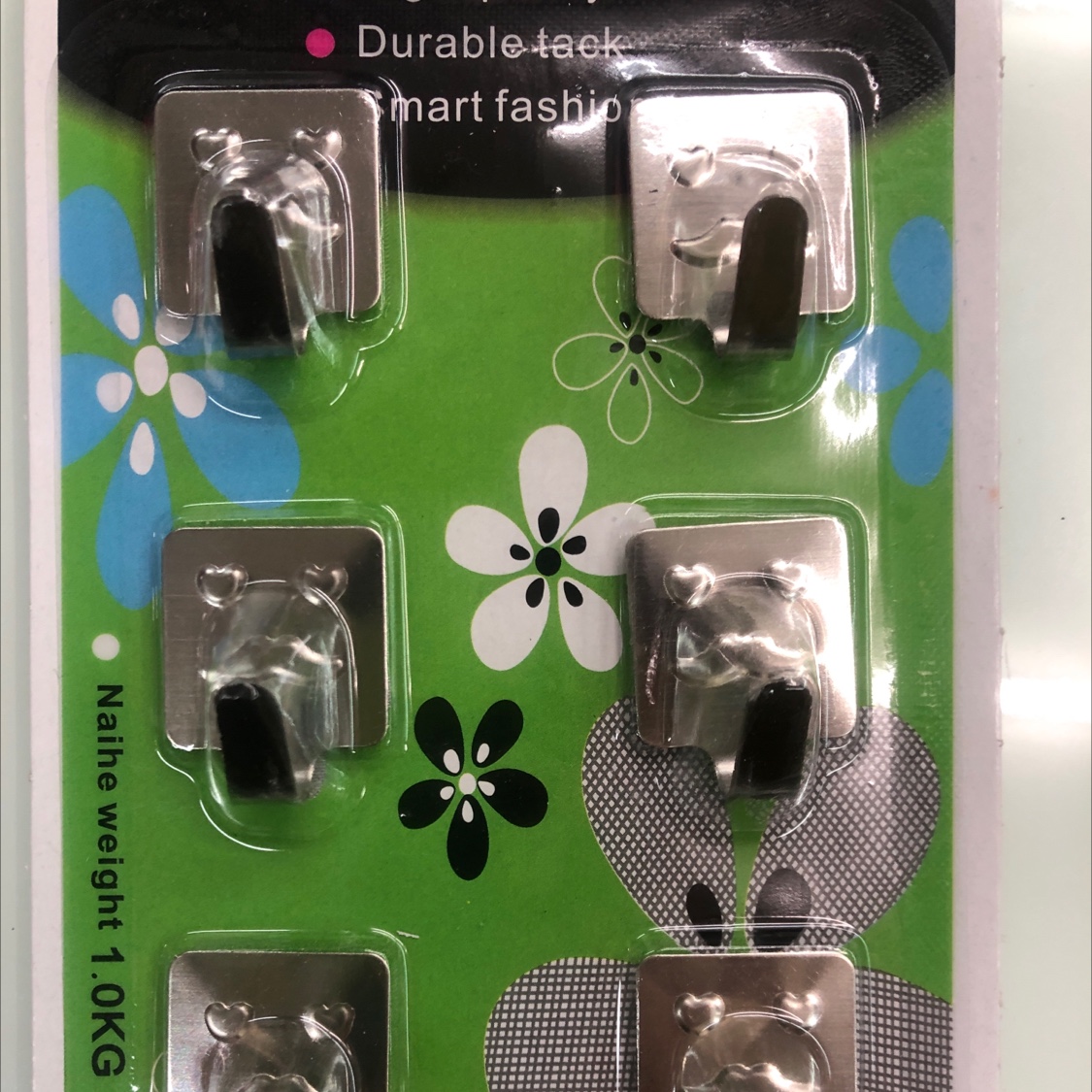 方形笑脸衣钩6pc产品图