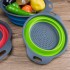 Fruit Tray Fruit Basket Washing Basin Creative Folding Fruit Tray Telescopic Multi-Functional Drain Basket Household Kitchen Washing Basket details Picture