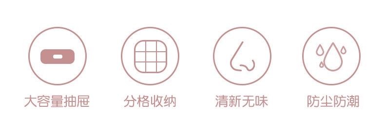 衣柜内衣收纳盒宿舍学生抽屉式分格三合一内裤袜子整理箱收纳神器详情图2