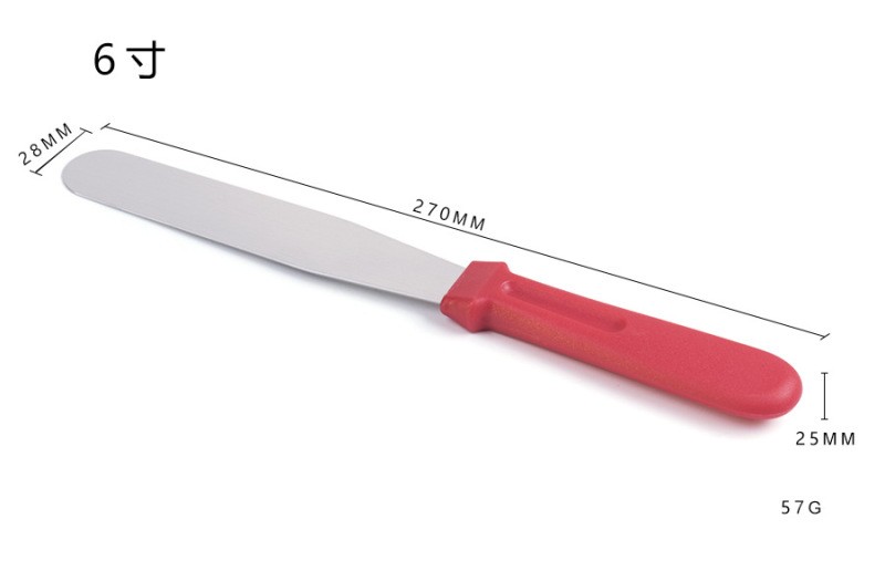 Yangjiang Factory Stainless Steel Cream Spatula Baking And Decorating Tools Cake Stripping Knife Scraper Cream Spatula Wholesale details Picture