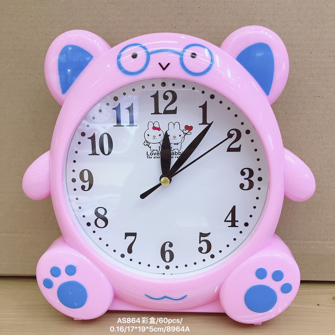 特大号卡通造型闹表 儿童学生礼品摆钟 客厅卧室挂钟 懒人