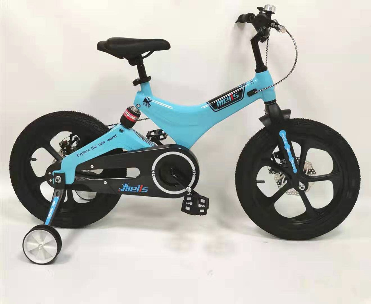 Magnesium alloy integrated baby carriage children's bicycle magnesium alloy frame wheel hub shock absorber bicycle thumbnail