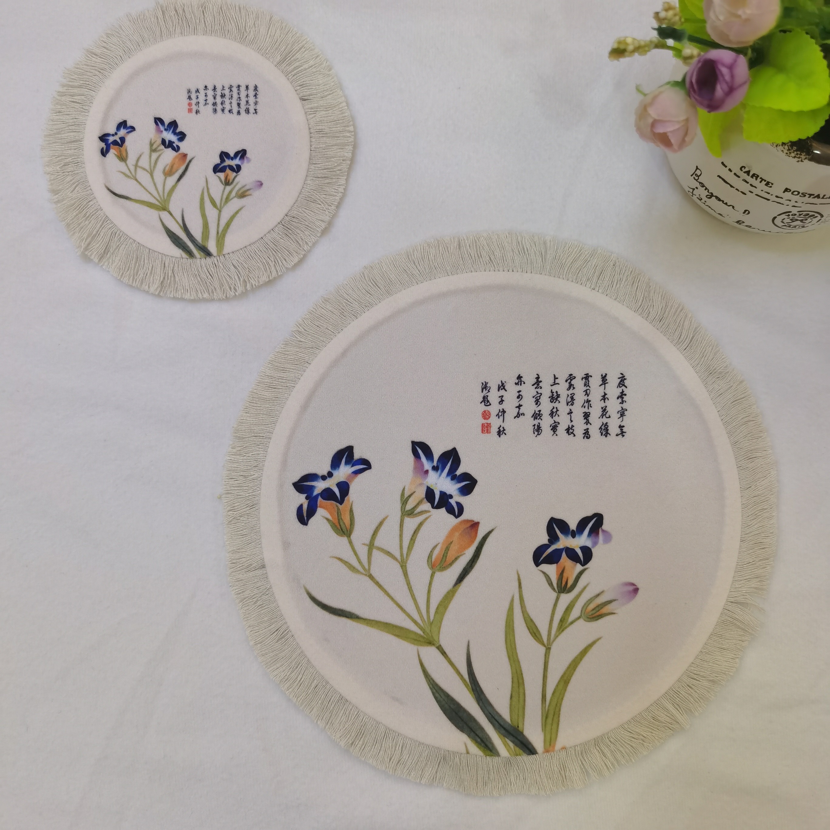 厂家直销个性创意波斯鼠标垫地毯鼠标垫圆流苏鼠标垫详情图4