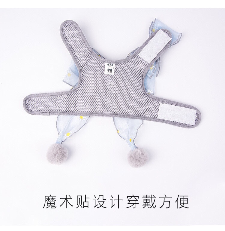 仙女蝴蝶结宠物胸背带 一款两用宠物衣服宠物牵引绳详情图3
