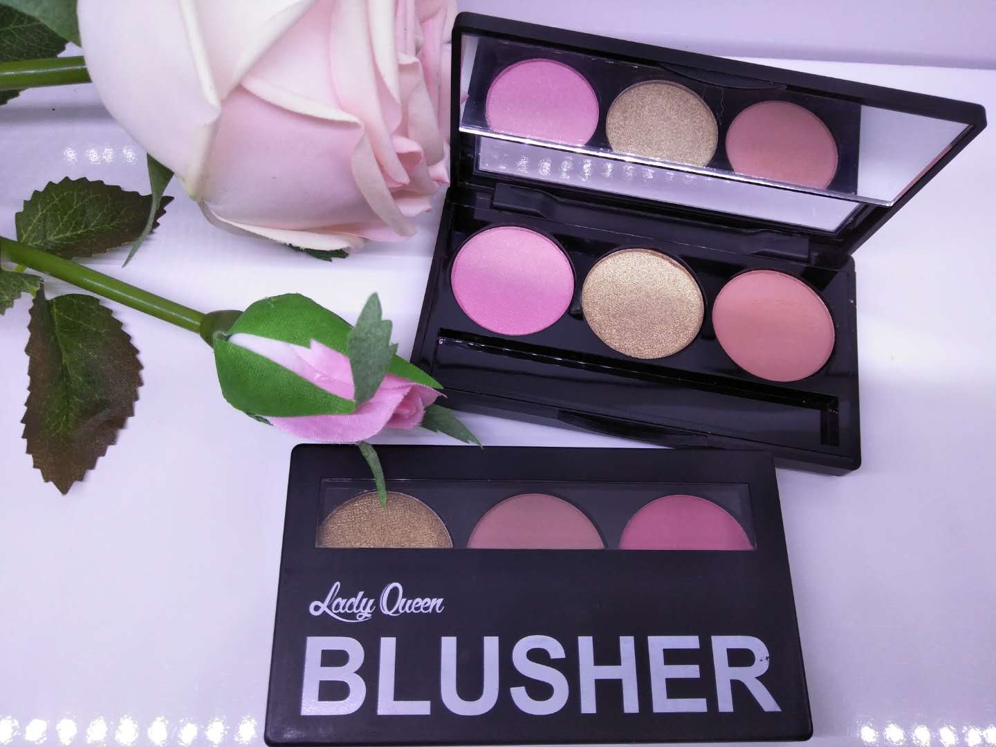 Yiwu Good Goods Blush Eyeshadow Tray Lasting Waterproof Not Easy To Fly Powder Natural Nude Makeup Affordable Makeup