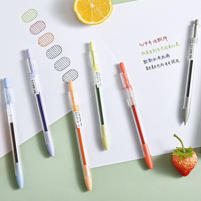 Hanku 791 Colorful Juice Pen Student Journal Drawing Colorful Creative Fruit Candy Color Journal Pen Set Specification image