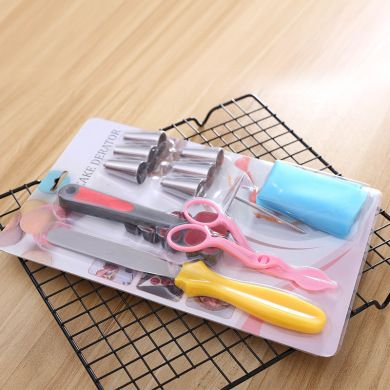 Share To Friends Circle Add To Favorite Decorating Cake Baking Kit Decorating Tool Shifting Scissors Spatula Measuring Spoon Decorating Tip Baking Tool