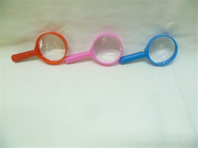 Straight-handled 40MM handheld magnifying glass, student teaching glass magnifying glass, elderly magnifying glass Item Picture