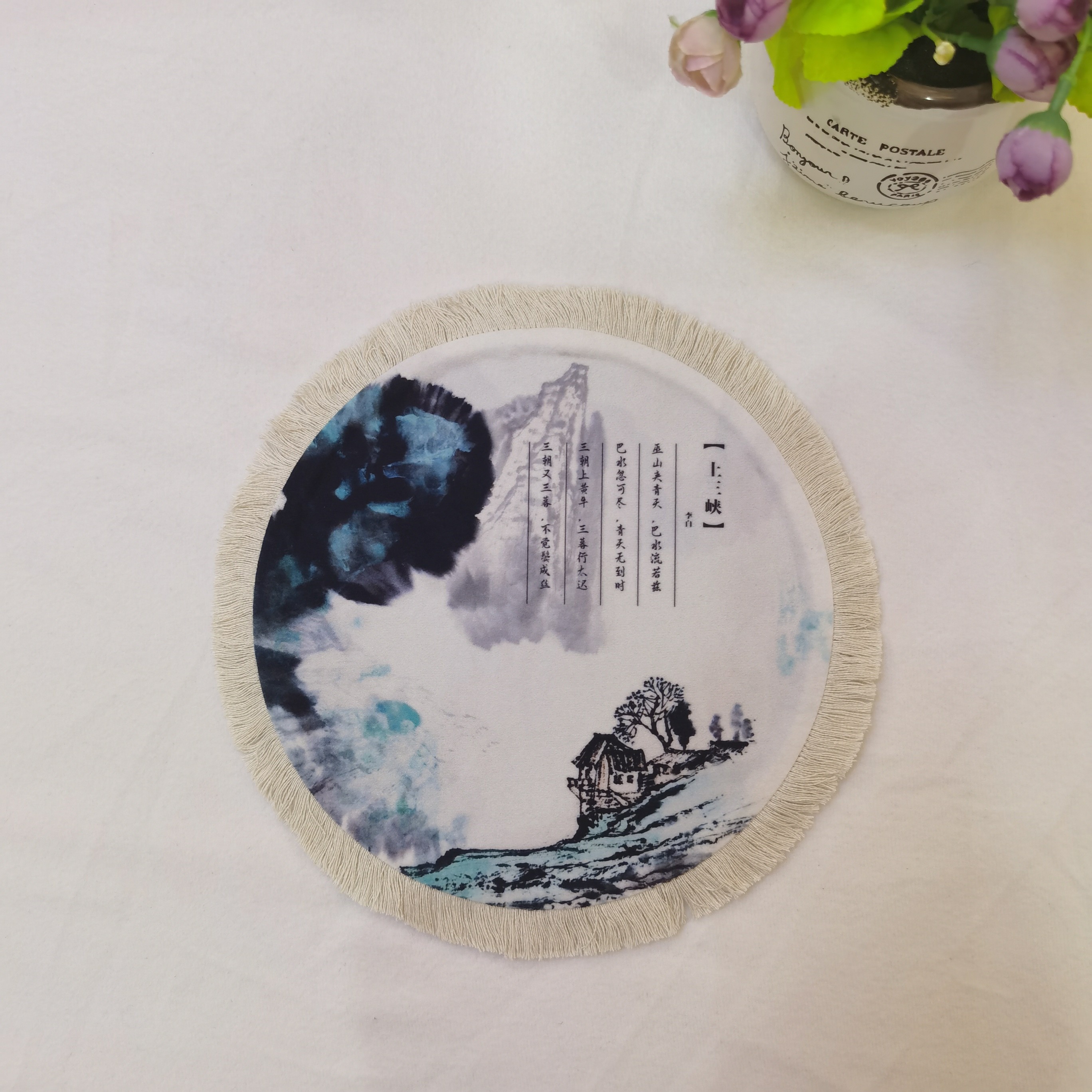 厂家直销个性创意波斯鼠标垫地毯鼠标垫圆流苏鼠标垫详情图2