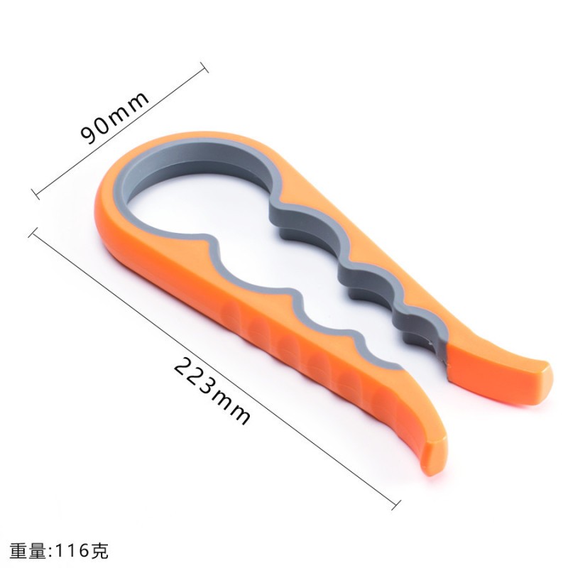 Share With Friends Circle Add To Favorites 4-In-1 Can Opener Kitchen Tools Multi-Functional Non-Slip Can Opener Cap Wringer Labor-Saving Bottle Opener Cap Screw Application Scenario