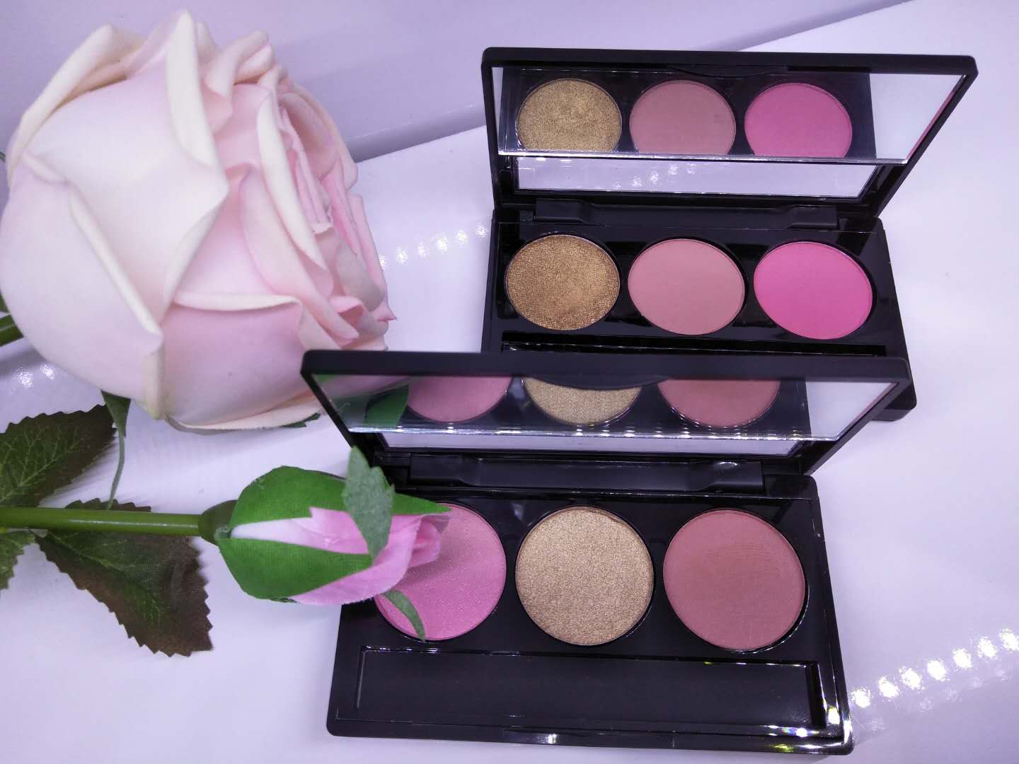 Yiwu Good Goods Blush Eyeshadow Tray Lasting Waterproof Not Easy To Fly Powder Natural Nude Makeup Affordable Makeup details Picture