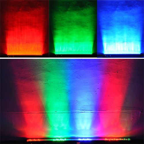 LED stage lights 216 8-section RGB running lights Wall washing lights F10