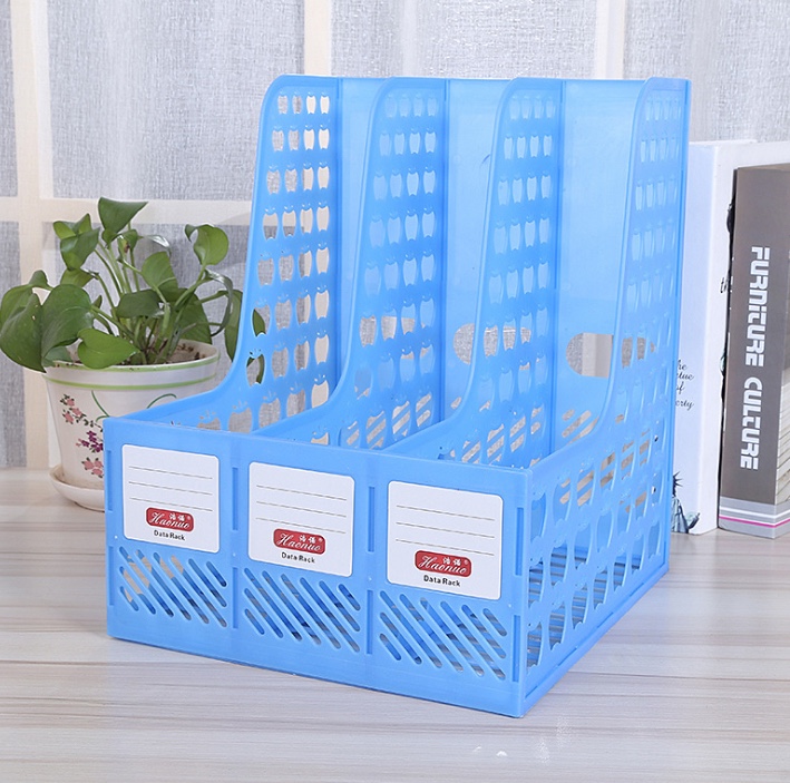 Self-produced and self-sold three-in-one file rack 9913 file column new material transparent details Picture