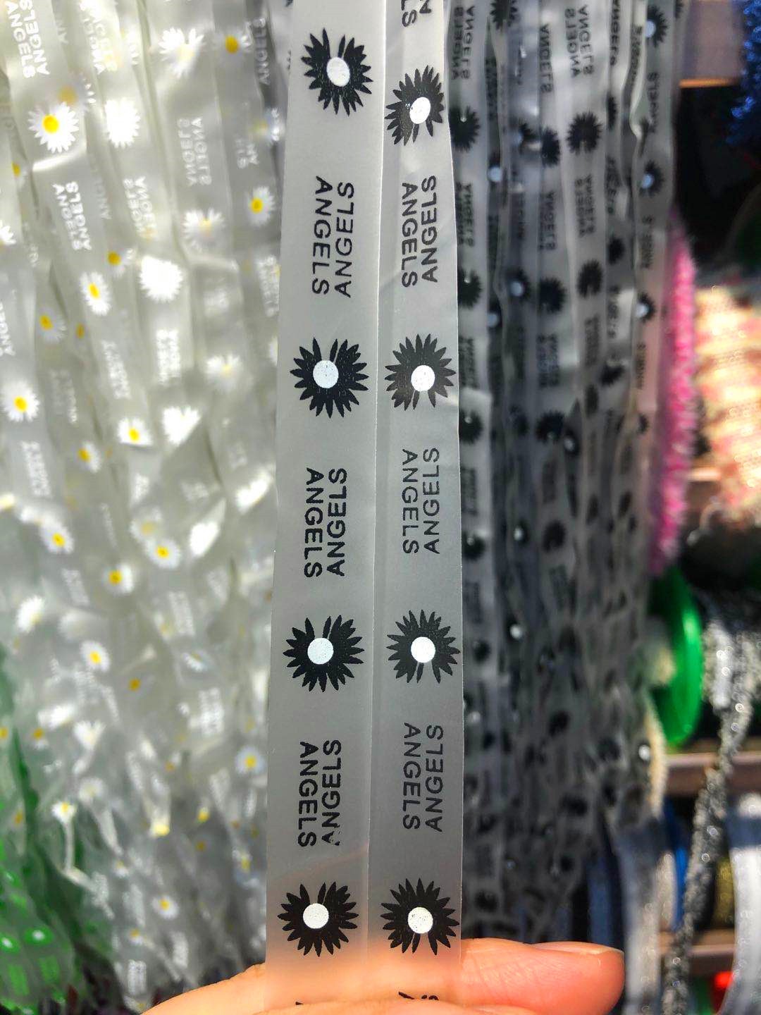 Garment Accessories Trim With Transparent Letter-Printed Pvc Shoelace Cap Strap Garment Trim Application Scenario