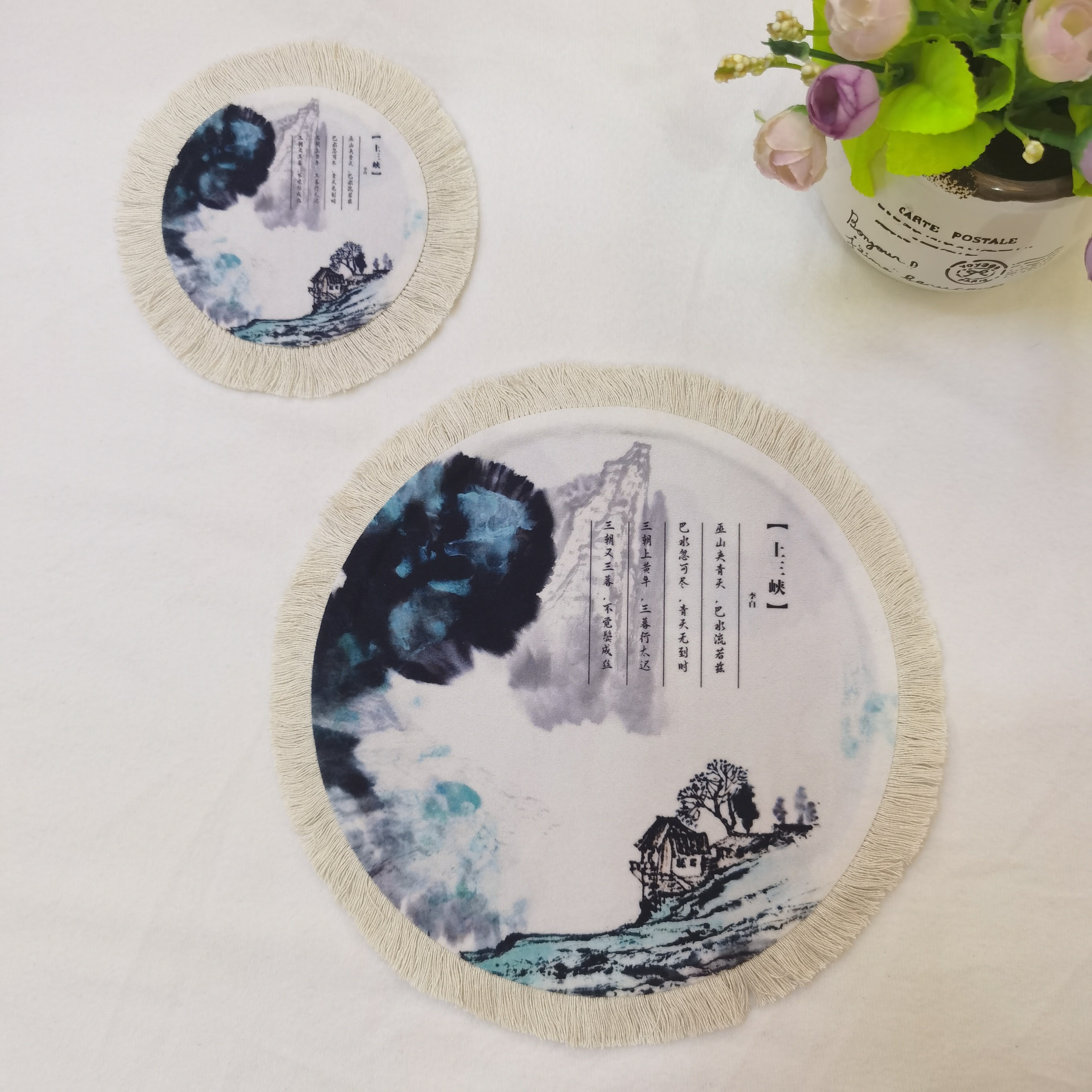 厂家直销个性创意波斯鼠标垫地毯鼠标垫圆流苏鼠标垫详情图9