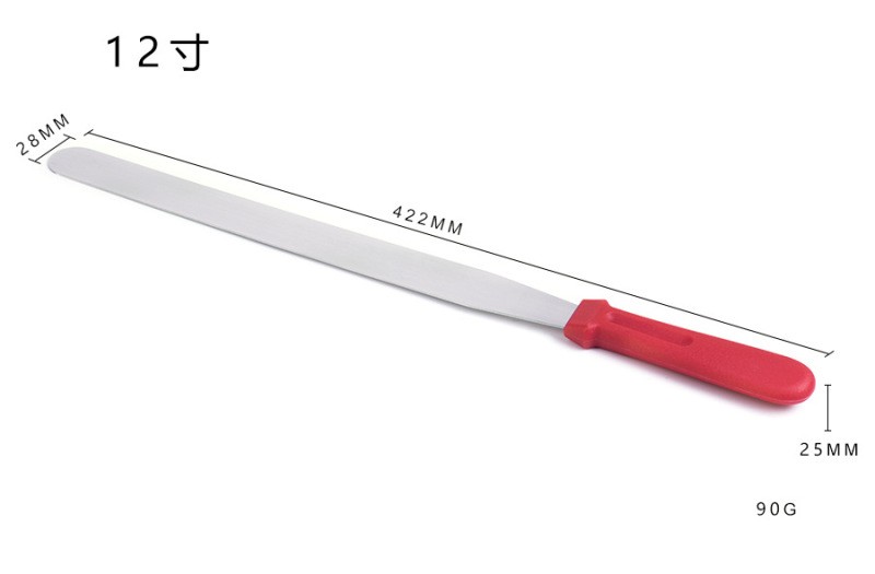 Yangjiang Factory Stainless Steel Cream Spatula Baking And Decorating Tools Cake Stripping Knife Scraper Cream Spatula Wholesale Item Picture