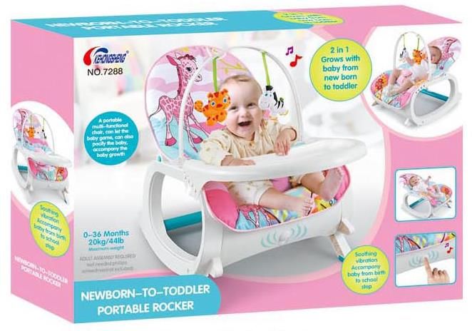 Multi-functional baby rocking chair with plate details Picture