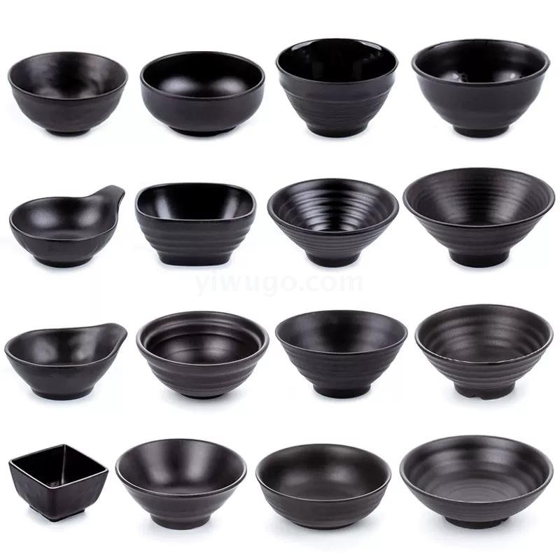 密胺餐具沙拉碗罗纹碗面碗仿瓷100%美耐皿沙拉碗详情图5