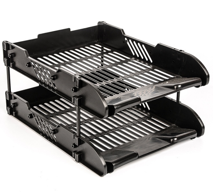 Self-produced and self-sold A428 two-layer fixed file tray, file bar, data file bar storage detail image 1