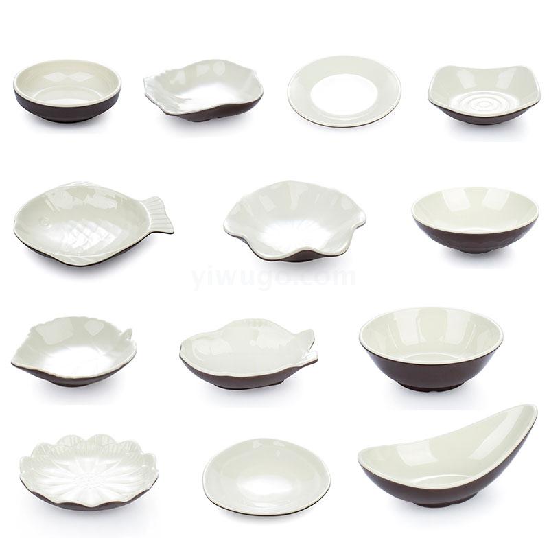 Melamine cutlery saucer 100% Meinai Cutlery dish A5 porcelain imitation commercial cutlery dish