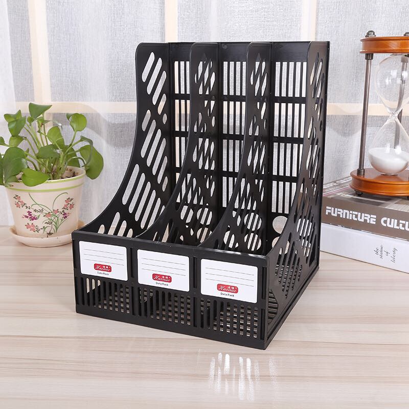 Three-in-one file rack, file bar, office supplies storage bar, PP office stationery detail image 1